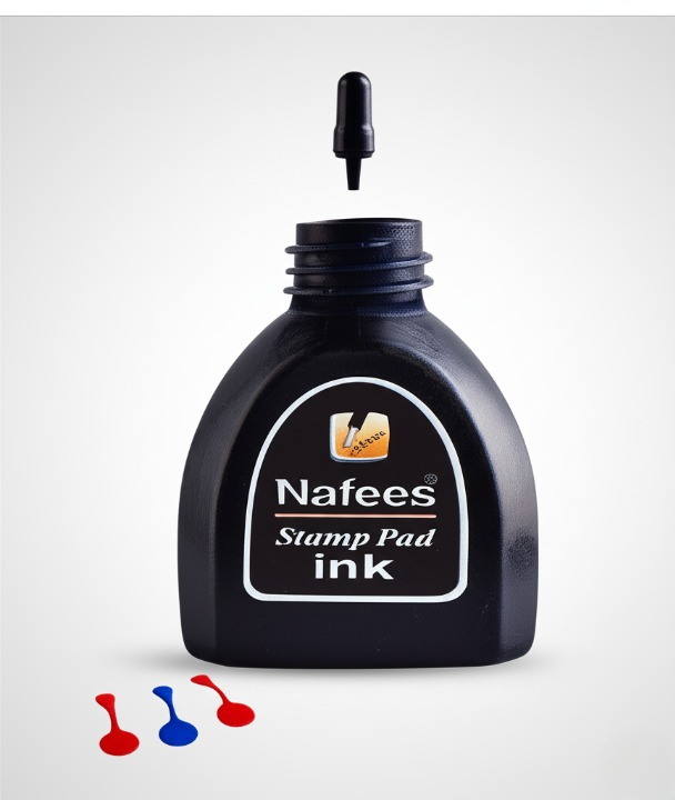 Nafees Stamp Pad Ink High-Quality, Fast-Drying, Smudge-Free Ink for Clear Impressions