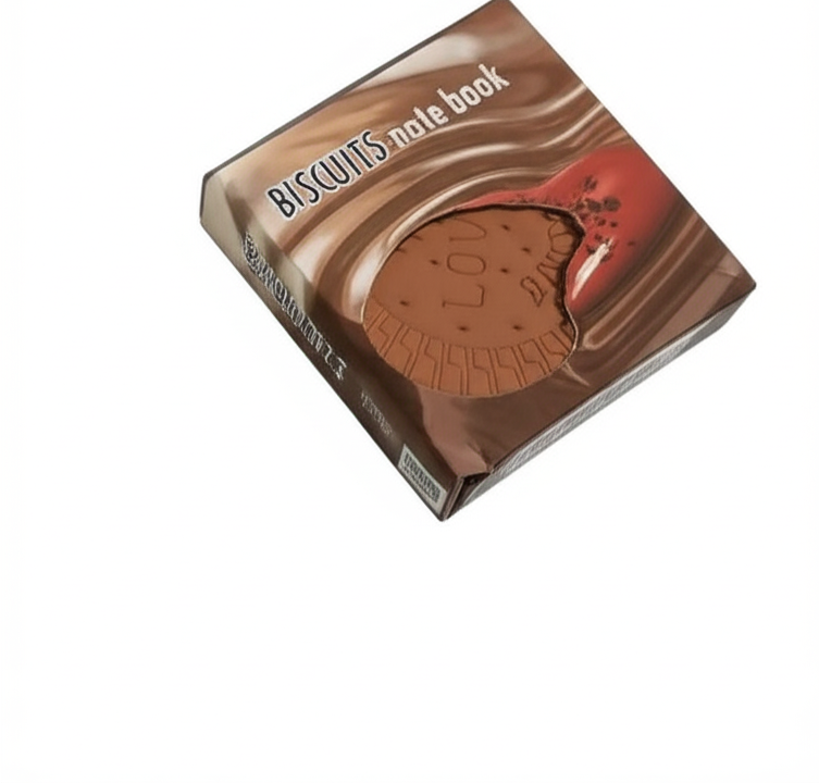 Biscuit Shaped Notebook 80 Pages Round Steno Pad for Students, Artists