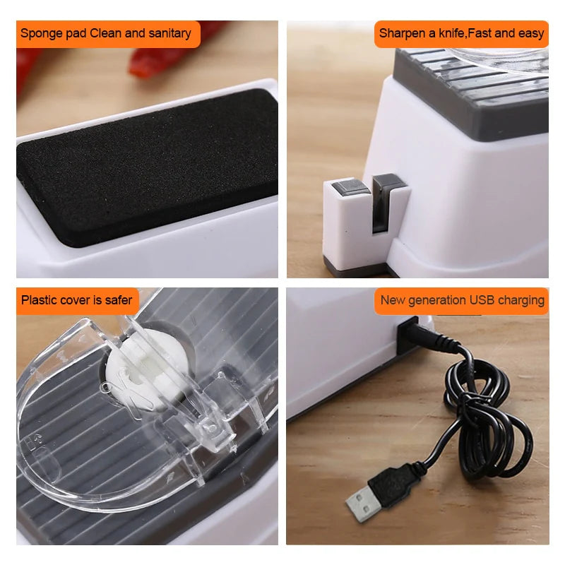 Knife Sharpener Electric | USB Electric Knife Scissor Sharpening Tool For Kitchen
