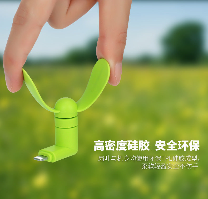 Summer Hot 2 in 1 Mini USB Fan Portable Fan for Mobile