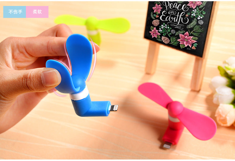 Summer Hot 2 in 1 Mini USB Fan Portable Fan for Mobile
