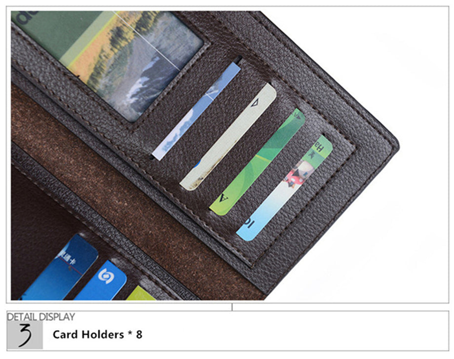 JEEP BULUO Brand Wallet Clutch Carteira Masculina Men Leather Men Wallets Business