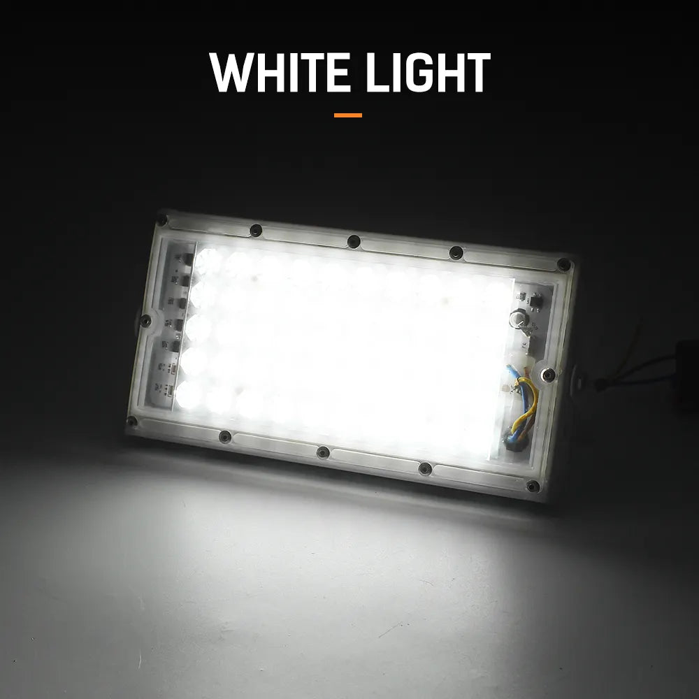 50 Watts LED Outdoor Flood Light Electric Clip DC 12V Battery