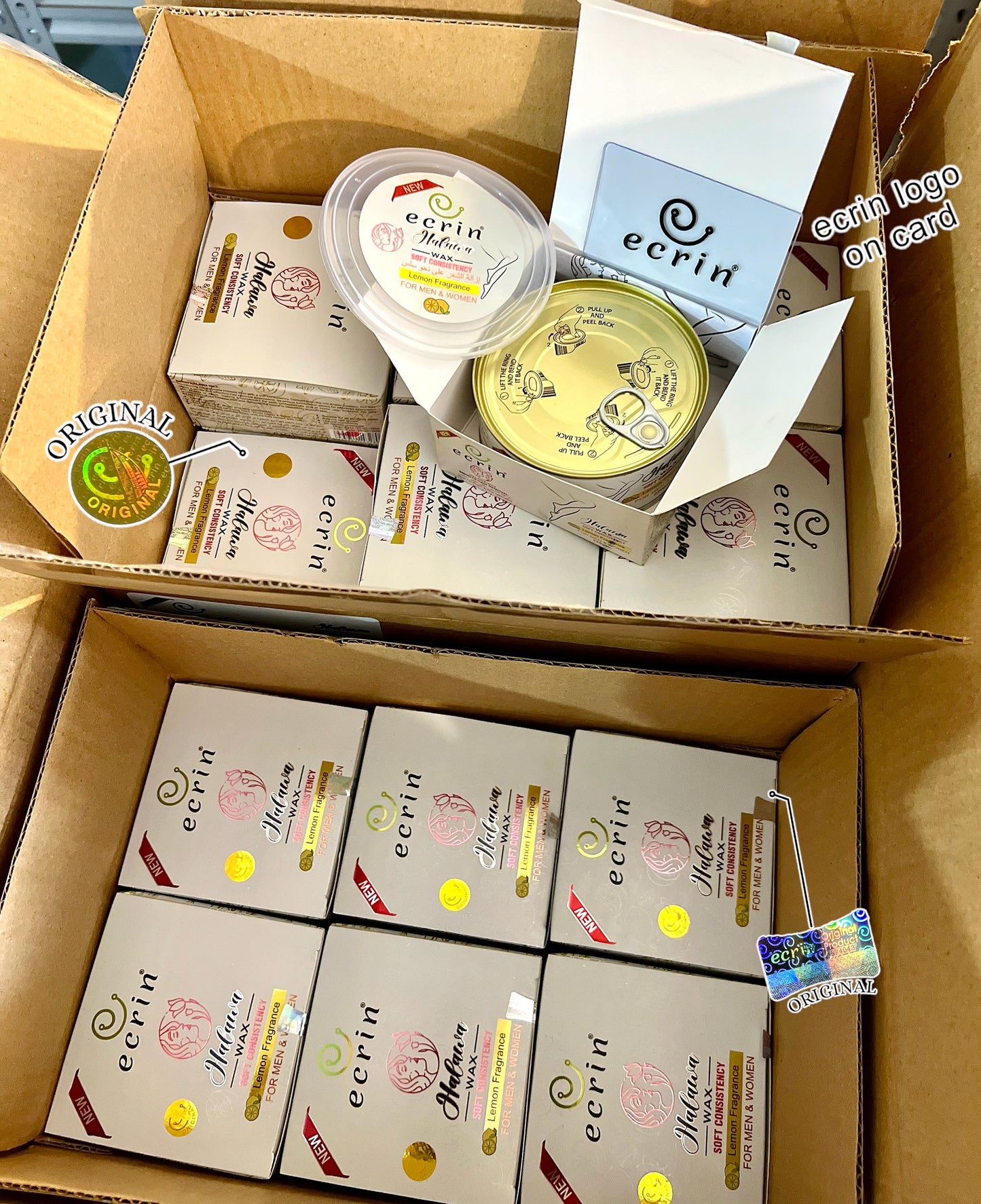 ECRINCOSMETICS Ecrin Organic Halawa Wax - 100% Lemon & Sugar Base