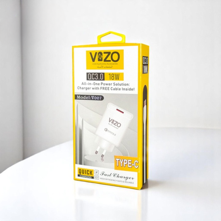 V007 Type-C Fast Charger | Vizo V007 Type-C Charger | Charger