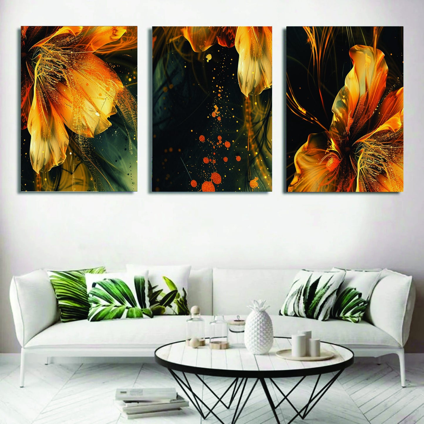Set of 3 Wall Art Wooden Phototile Frames for Wall Decor