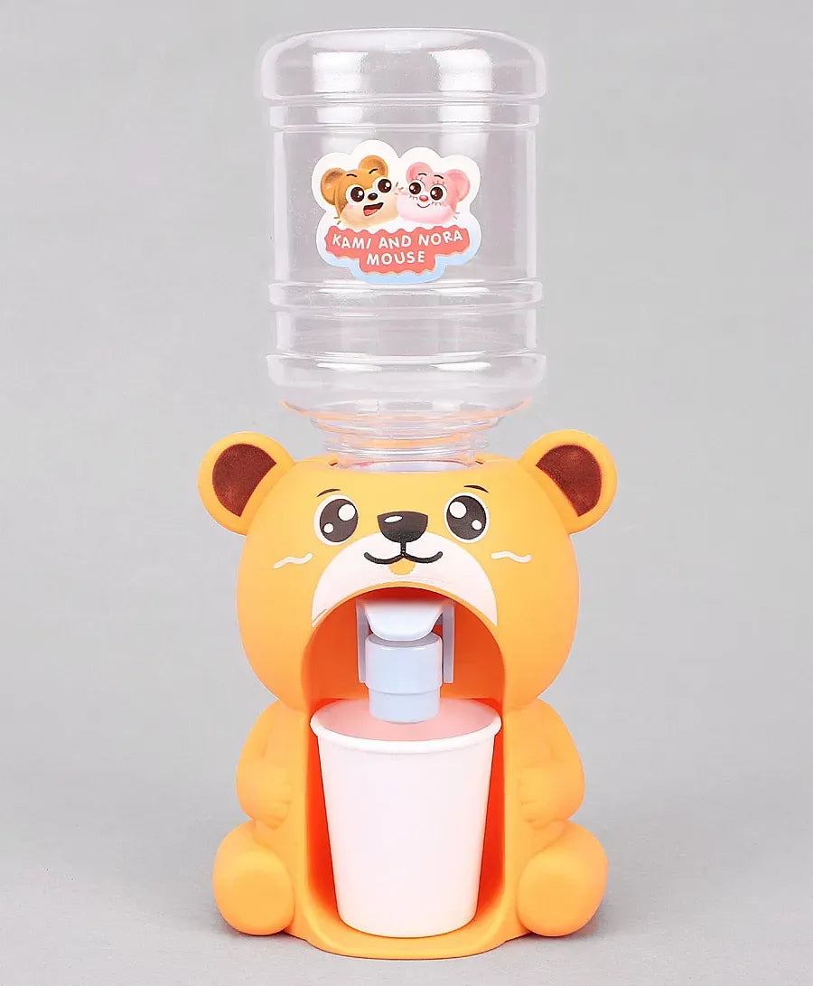 Cute Bear Water Dispenser Toy for Children Mini Drinking Fountain Pumps Water