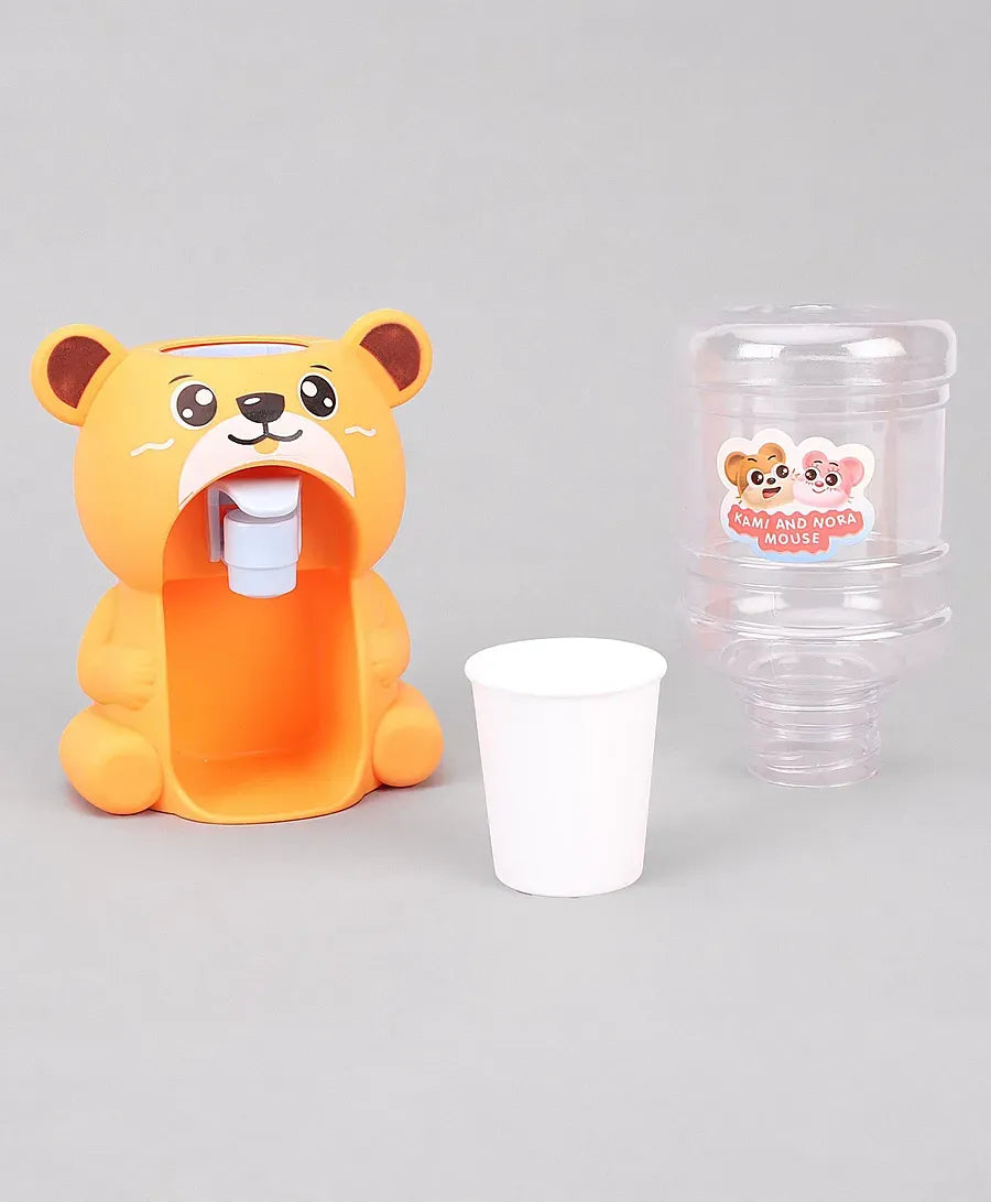 Cute Bear Water Dispenser Toy for Children Mini Drinking Fountain Pumps Water