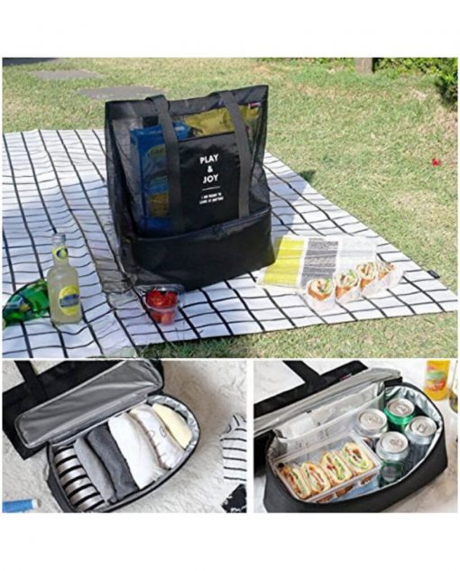 Hanging Travel Outdoor Picnic Cool Bag Organizer (random color)