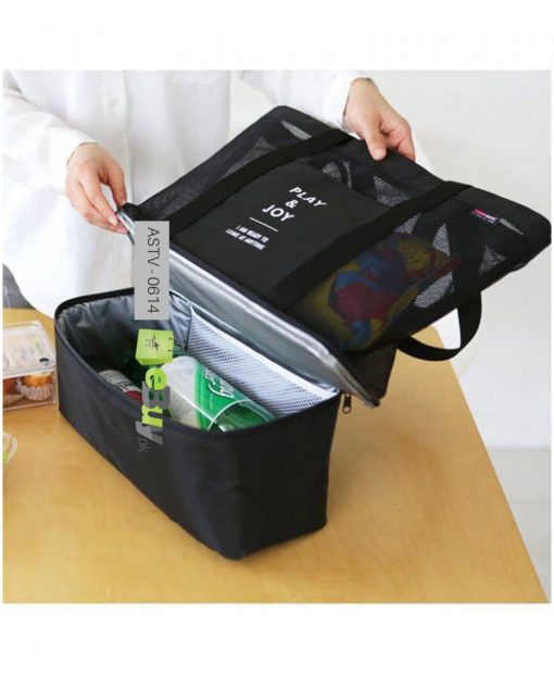 Hanging Travel Outdoor Picnic Cool Bag Organizer (random color)