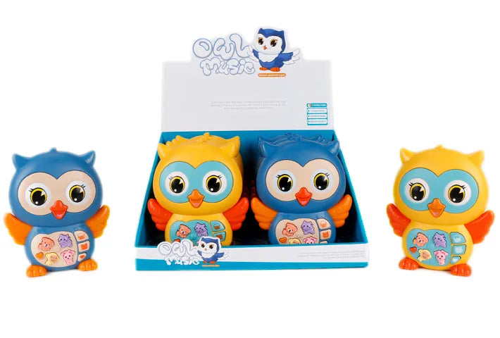 Multi-Functional Owl Piano Toy with Lights, Sounds, and Various Modes - A