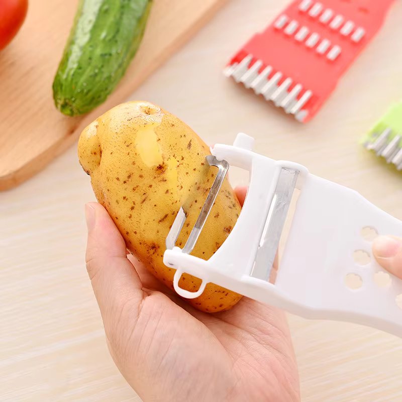 Multifunctional fruit Vegetables Peeler Grater Shredder Cutter - Pack of 3 (Random