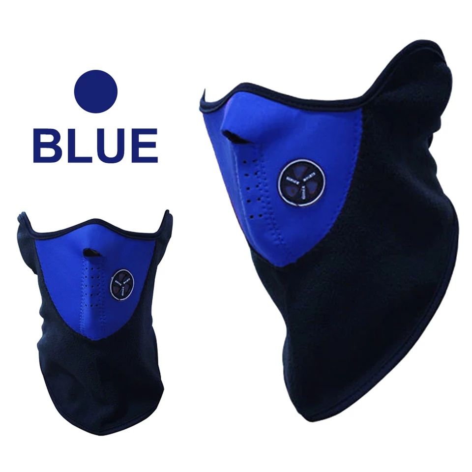 Pack Of 01 Windproof Bike Mask Half Face Motorcycle Masks For Men