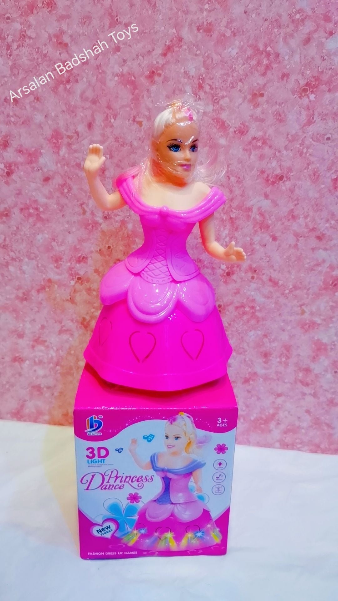 Magical Twirling Light-Up Dancing Princess Doll Toy with Music, Rotating Dress &