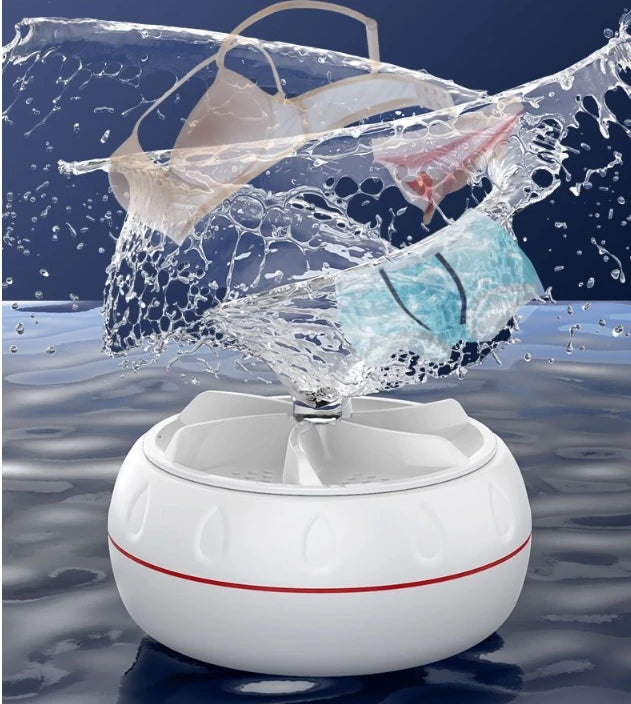 Mini Washing Machine Portable Ultrasonic Turbine Washer