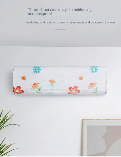 Air Conditioner Dust Cover Wall Mounted Indoor Hanging Dustproof Protective Cover (Random