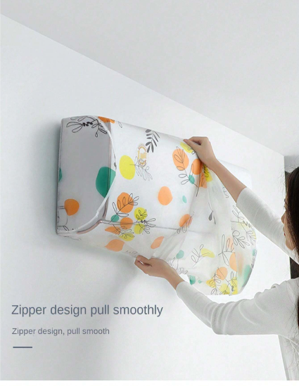 Air Conditioner Dust Cover Wall Mounted Indoor Hanging Dustproof Protective Cover (Random
