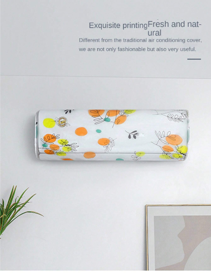 Air Conditioner Dust Cover Wall Mounted Indoor Hanging Dustproof Protective Cover (Random