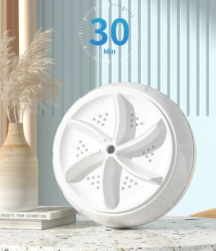 Mini Washing Machine Portable Ultrasonic Turbine Washer