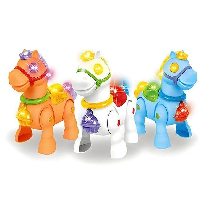 Walking Musical Pony Horse - Lights and Sounds - Interactive Kid Fun