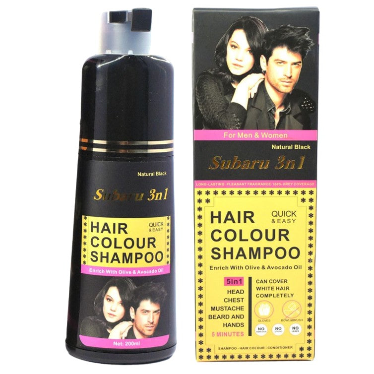 Subaru 3 in 1 Black Hair Color Shampoo | Hair Color Shampoo