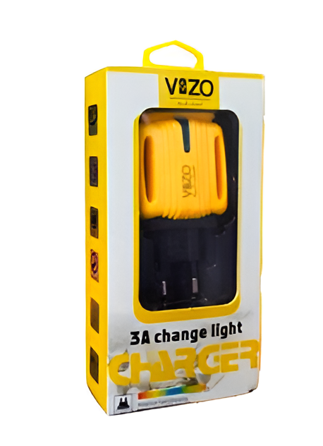 3A Light Change Charger with 2 USB Ports & Built-in Micro USB