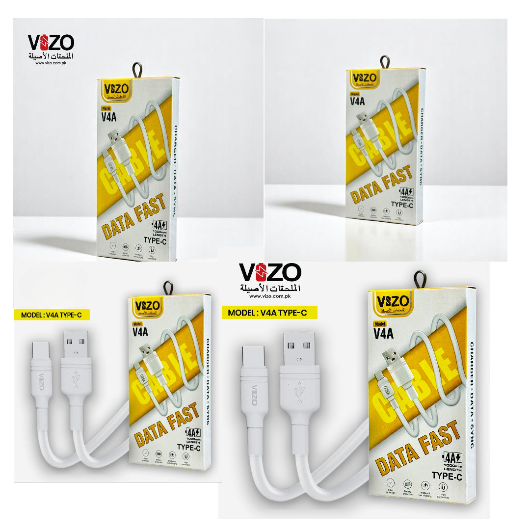 V4A Type-C Fast Charging Cable | Type-C Charging Cable | Fast Charging