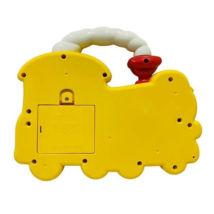 Colorful Musical Train Toy for Toddlers with Lights, Sounds, and Interactive Buttons