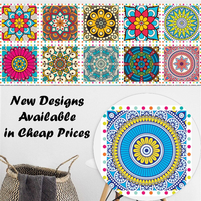 Tile Stickers Pack of 12 pieces for Home Decor for Walls Self