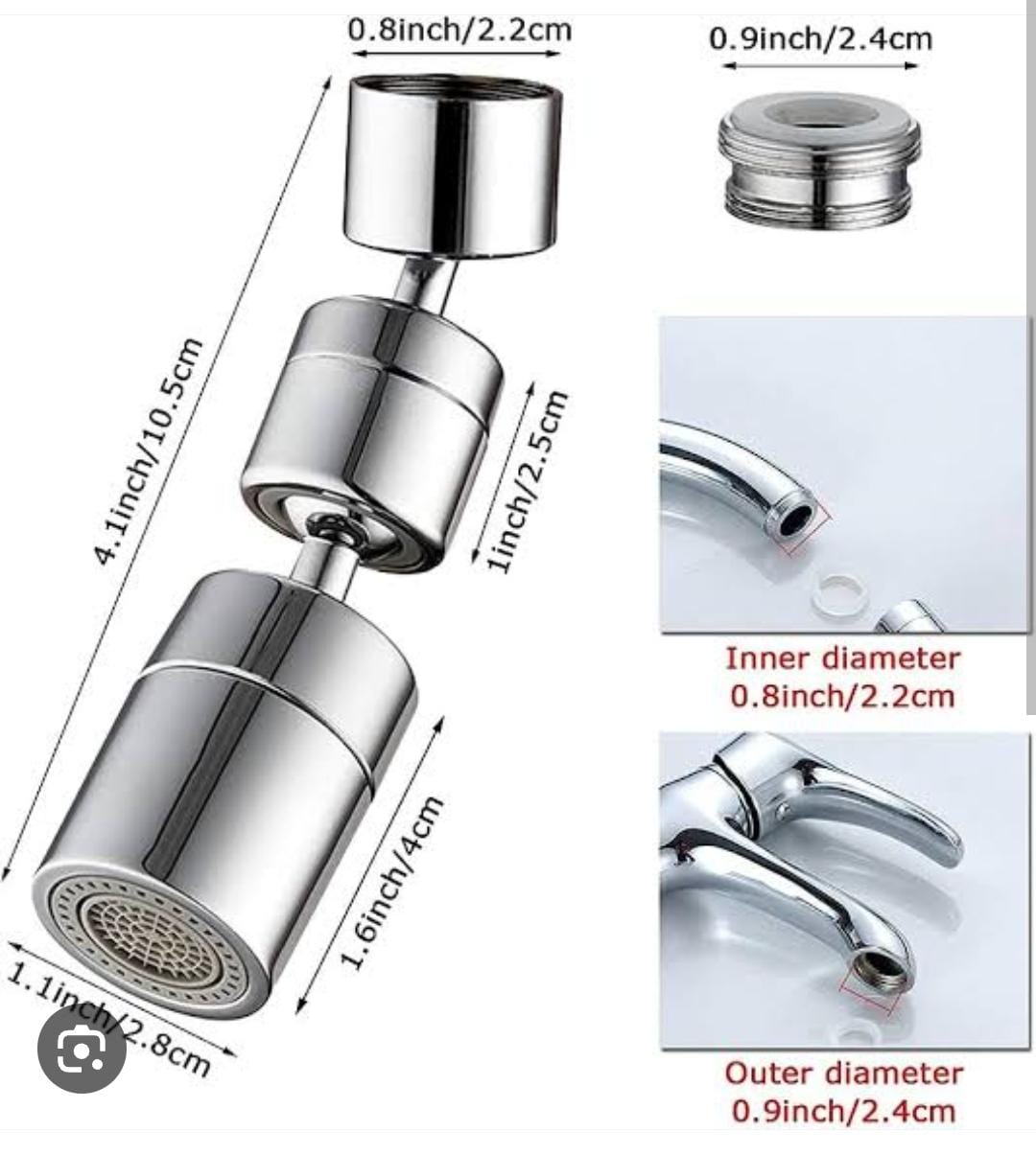 1080°rotatable Faucet Aerator Bathroom Washbasin Tap Splash Filter Kitchen Faucet Extend Faucet