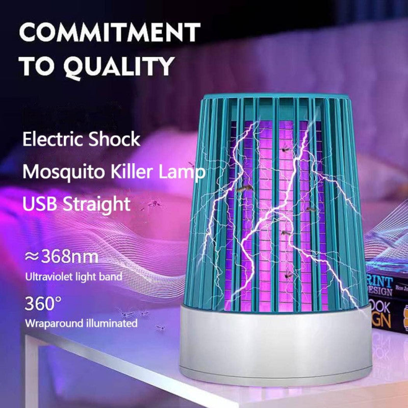 Electric Shock UV Mosquito Killer Lamp - USB Bugs Zapper Light, Non