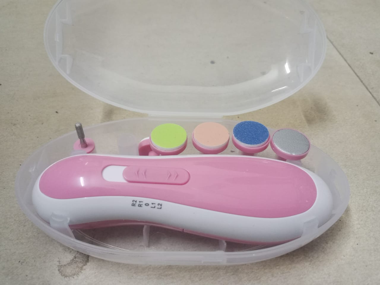 Electric Nail Clipper - Baby Nail Trimmer Clipper Set ( random color