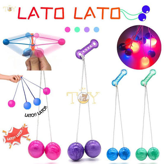 Lato Toy Tok Tok Old School Toy Click Clack Ball Bump Ball