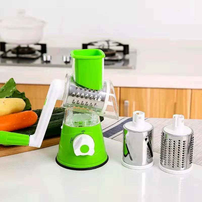 Multifunctional Manual Vegetable TABLE TOP DRUM Cutter Slicer ( Random Color