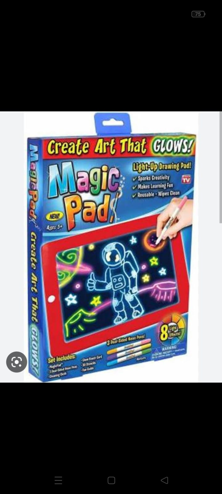 Magic Pad Create Art That GLOWS Light Up LED Board Draw For