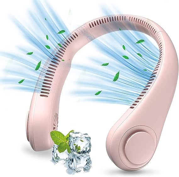 Portable Neck fan air Cooler & Purifier... Adjustable 3 speed and Rechargeable
