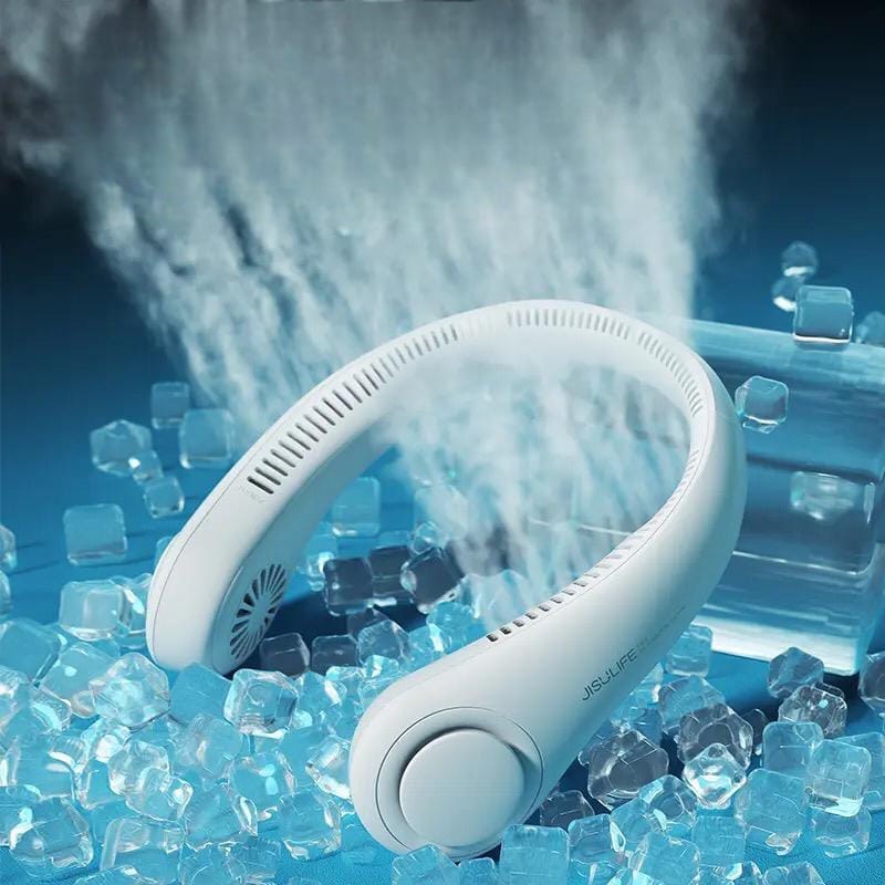 Portable Neck fan air Cooler & Purifier... Adjustable 3 speed and Rechargeable