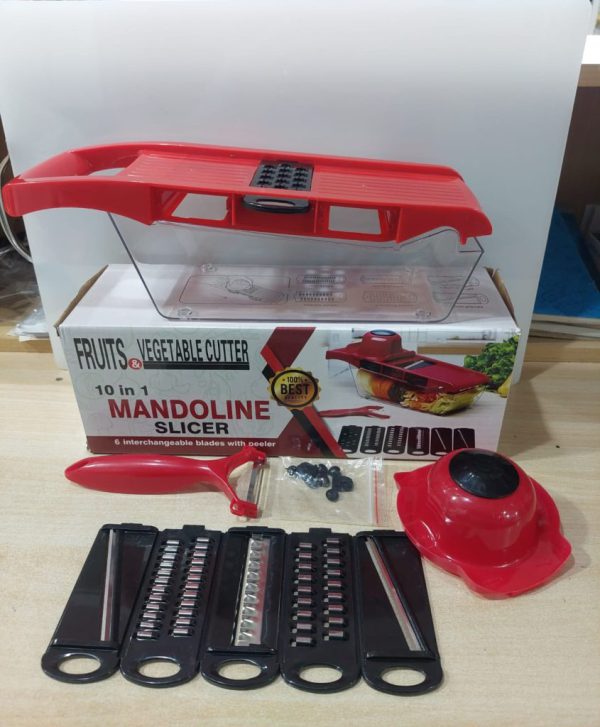10 in 1 Mandoline Multi-functional Vegetable CUTTER | Manual Potato Peeler, Carrot,
