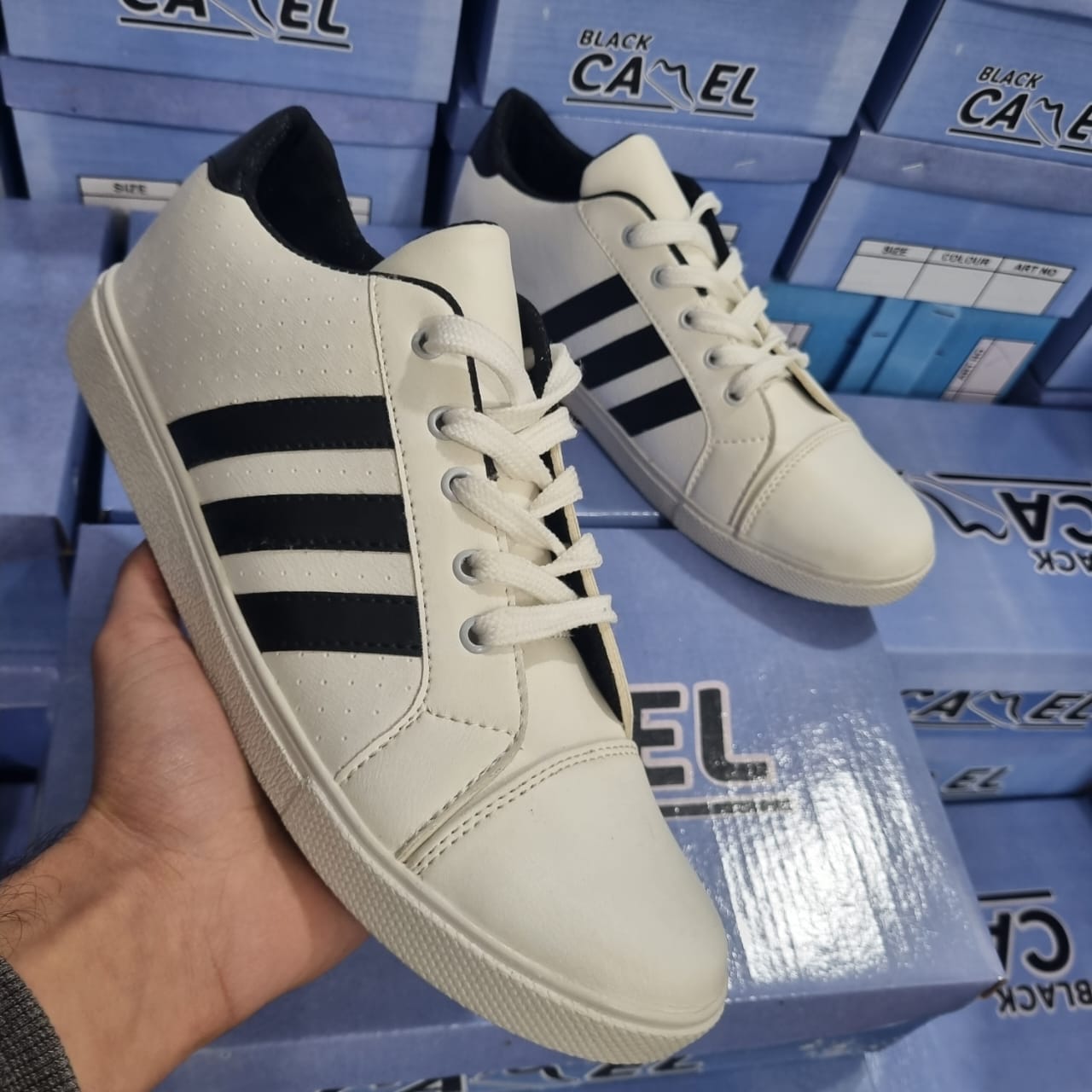 Black Stripe Canvas Sneakers (Rotterdam (991) - 41-44)