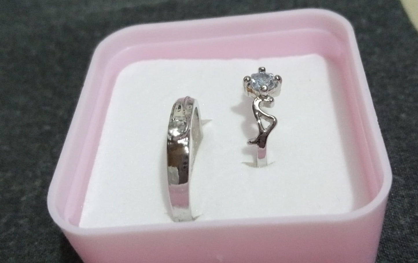 1 Pair of Couple ring for engagement and friendship gift | Stainless
