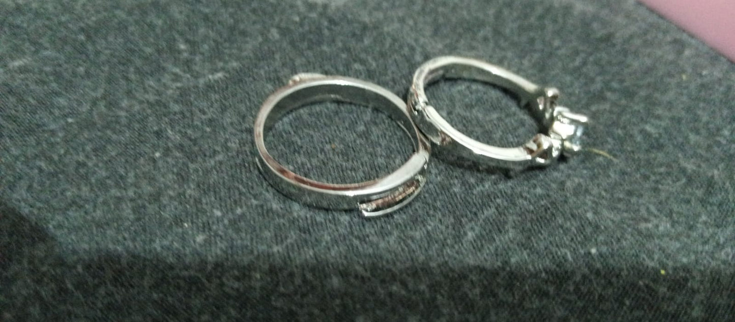 1 Pair of Couple ring for engagement and friendship gift | Stainless