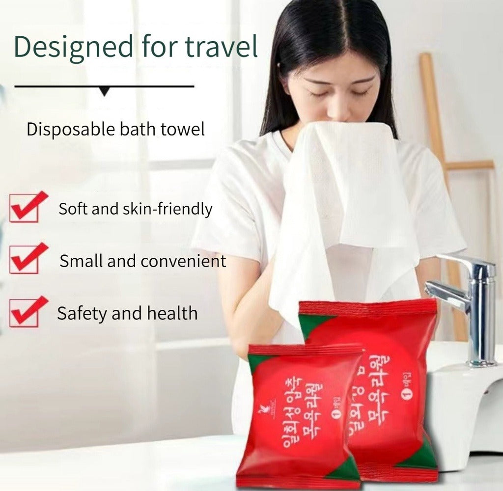 1 PCs of Compressed Bath Towels Disposable Face Towels Large Magical Towel