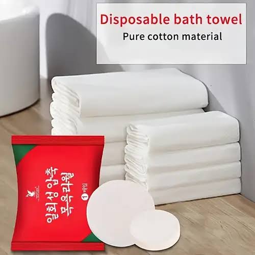 1 PCs of Compressed Bath Towels Disposable Face Towels Large Magical Towel
