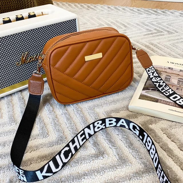 Leather Square Shoulder Bag | PU Leather Shoulder Bag for women, girls
