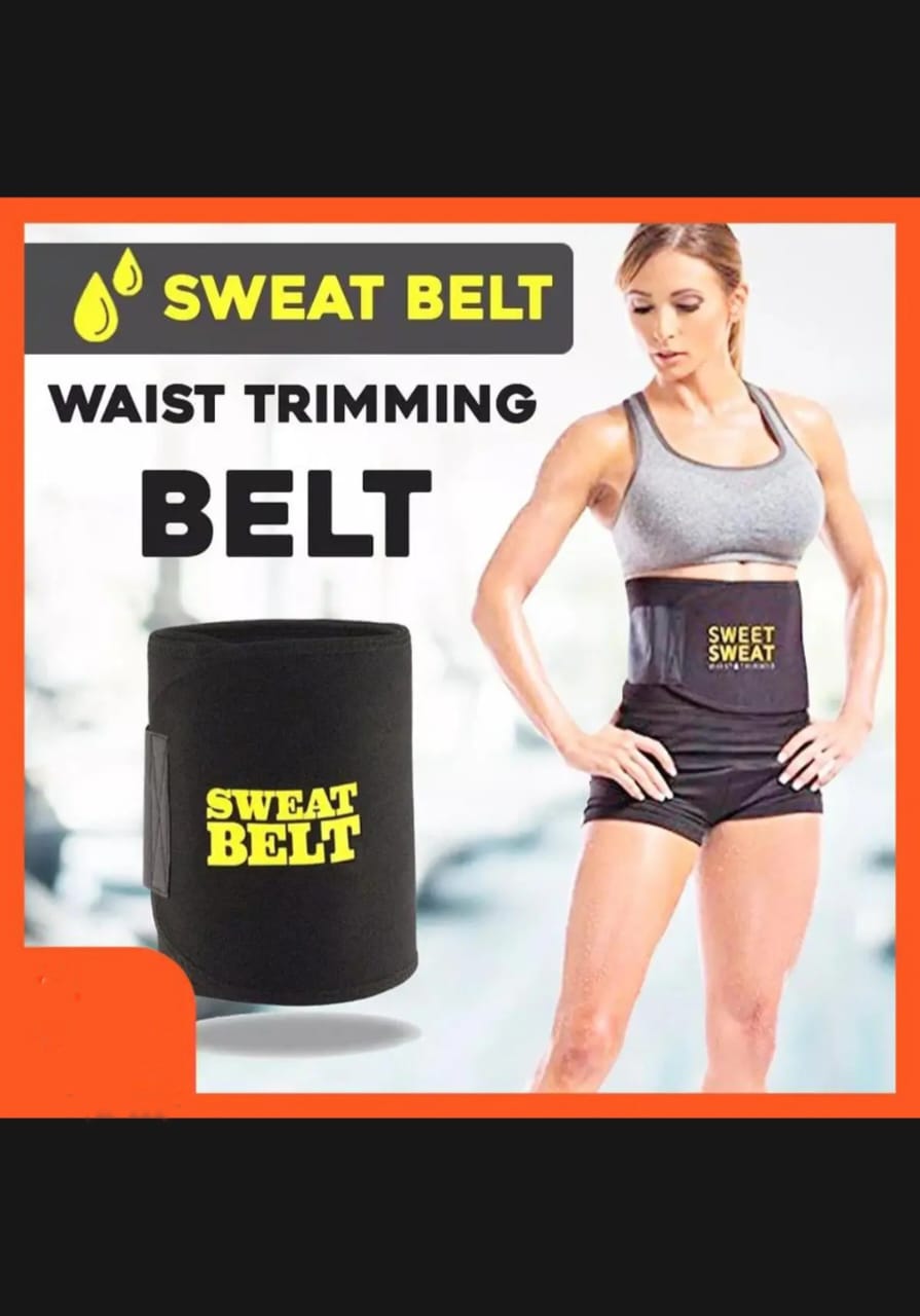Sweet sweat Belt for Weight Loss Slimming Trimming Waist Trainer Fitness Belt