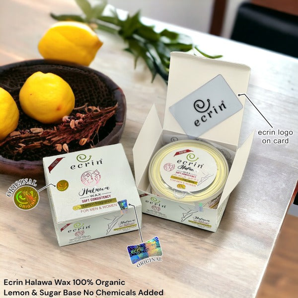 ECRINCOSMETICS Ecrin Organic Halawa Wax - 100% Lemon & Sugar Base
