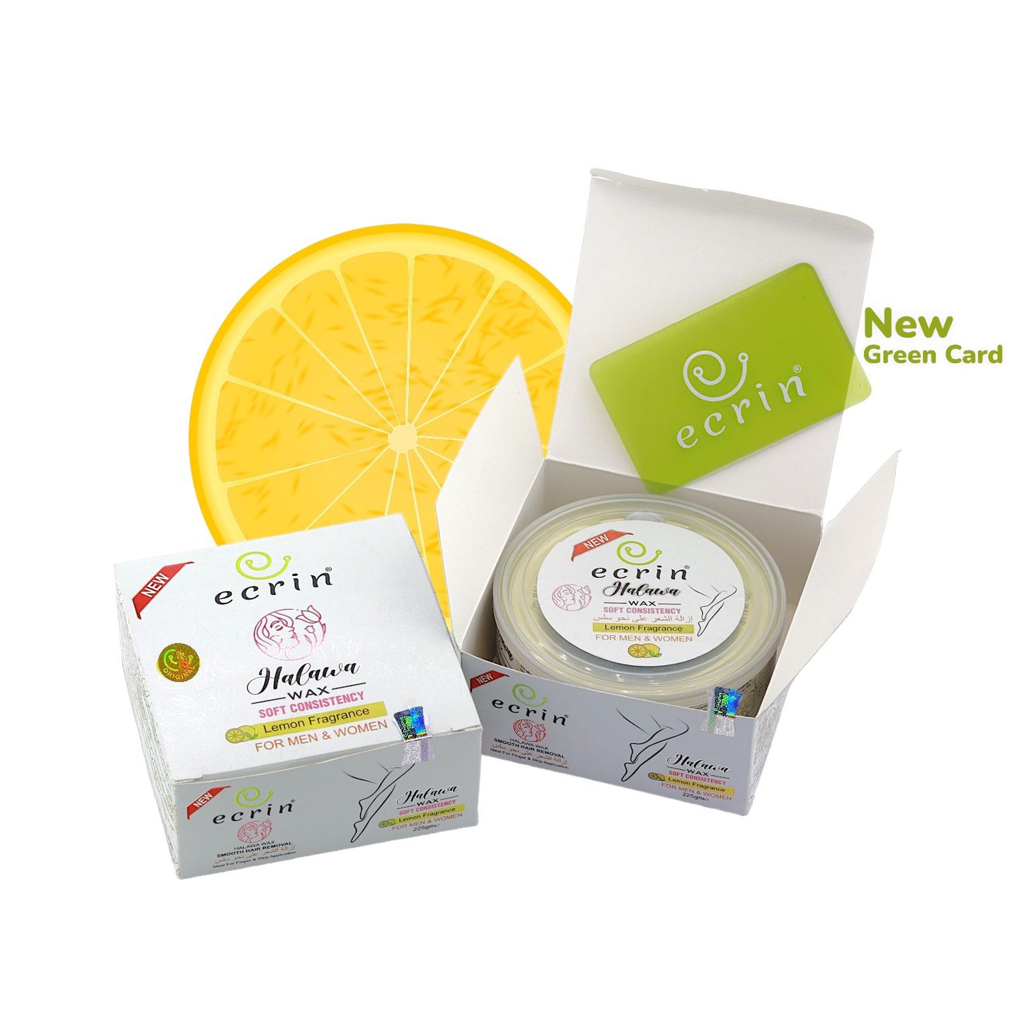 ECRINCOSMETICS Ecrin Organic Halawa Wax - 100% Lemon & Sugar Base