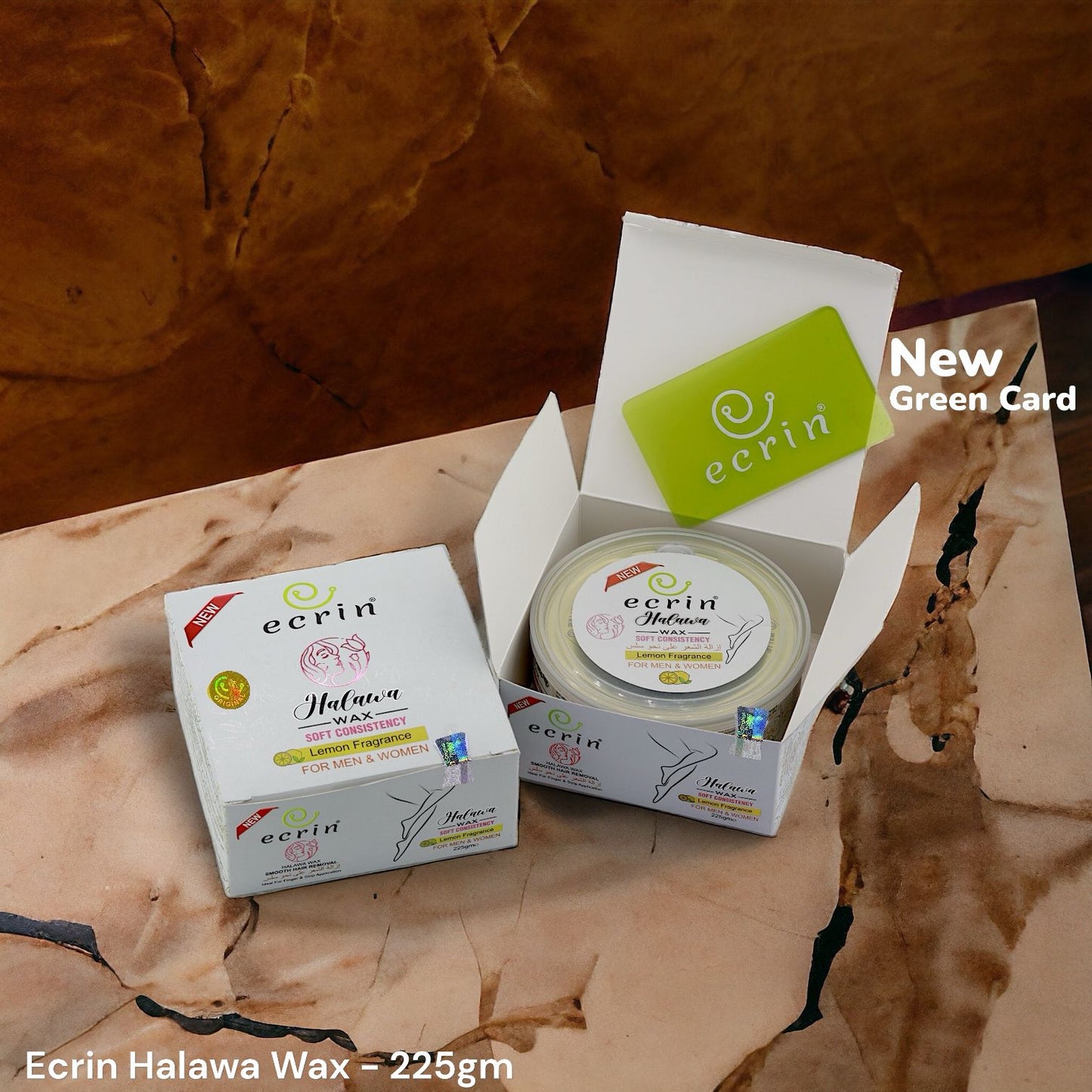 ECRINCOSMETICS Ecrin Organic Halawa Wax - 100% Lemon & Sugar Base
