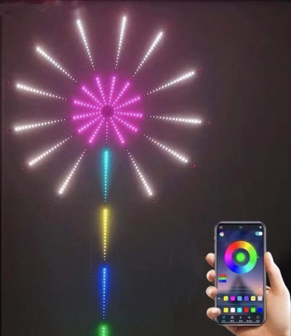 Fireworks light strip Full-color lamp beads, dazzling and changeable, multi-color control
