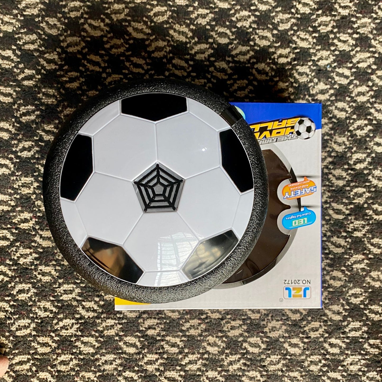 Hover Ball with Lights Air Floating Soccer Toy with LED Lights and